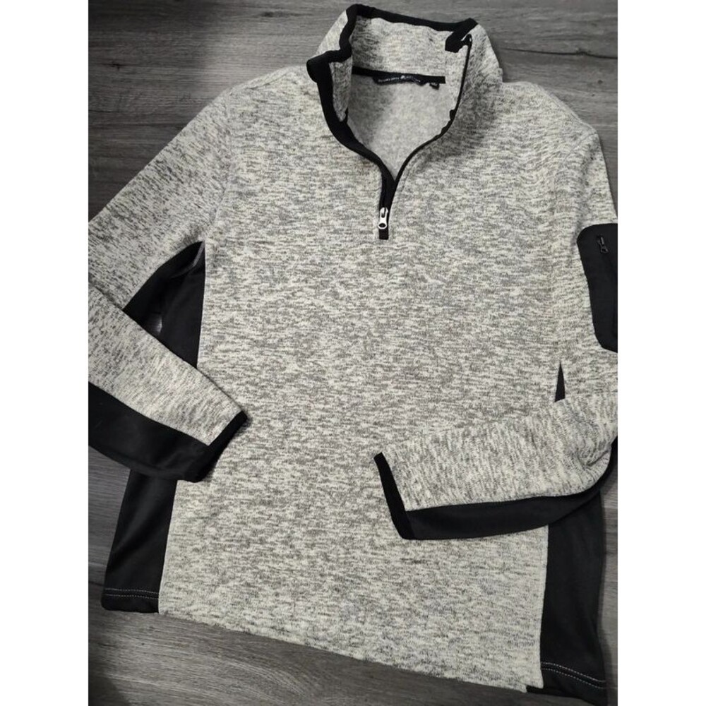 Beverly Hills Polo Club men's grey black long sleeve sweater sweatshirt new M/L